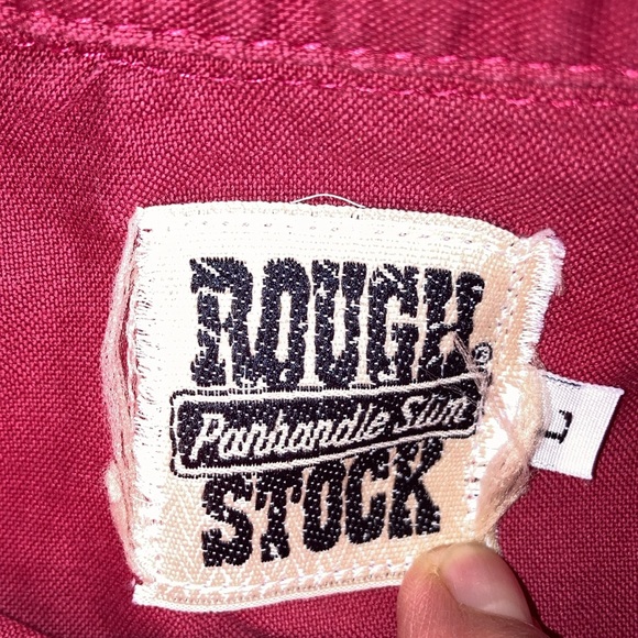 Rough Stock Panhandle Slim Mens Large Shirt USA Made - Picture 3 of 7